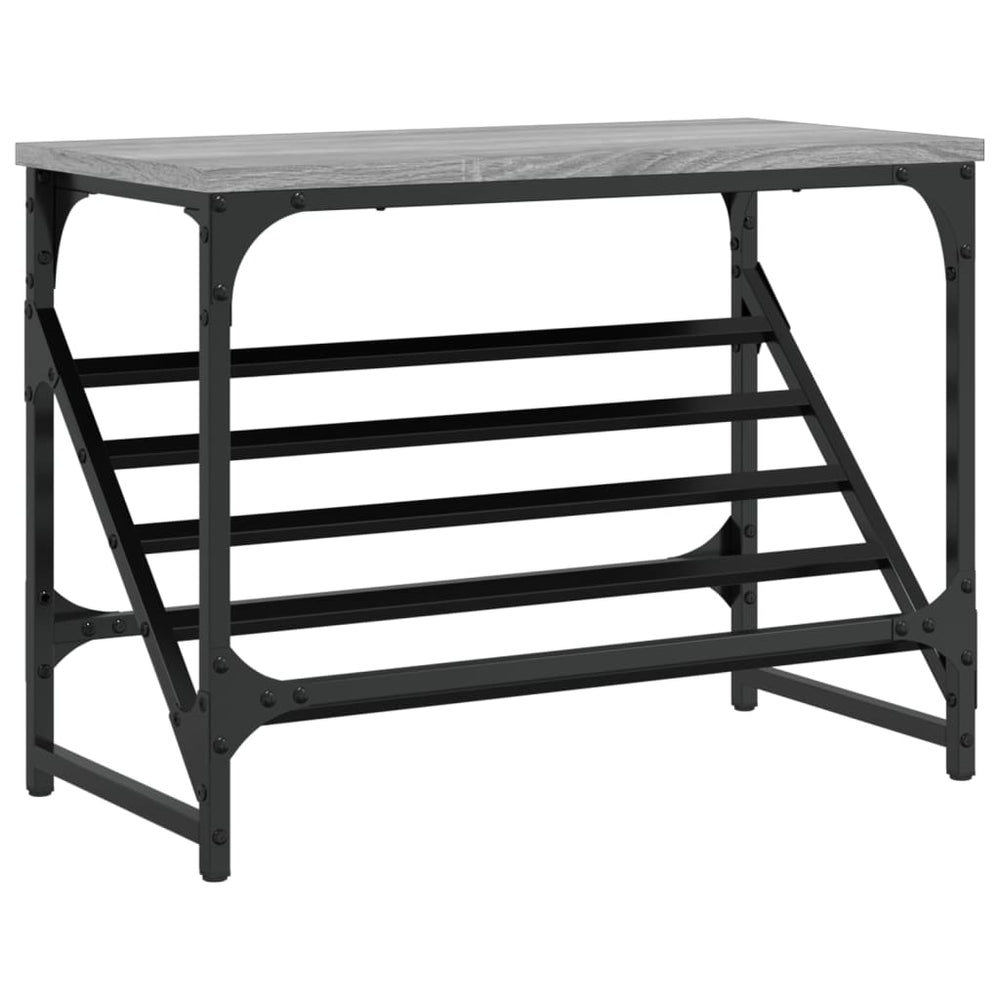 vidaXL Meuble à chaussures gris et sonoma 60x30x45 cm en bois d'ingénierie