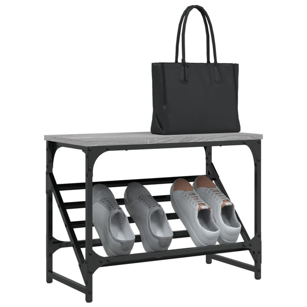 Schuhregal Grau Sonoma 60x30x45 cm