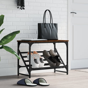 Schuhregal in Eichenoptik, Braun, 60 cm