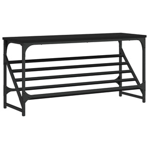 Schuhregal Schwarz 90x30x45 cm