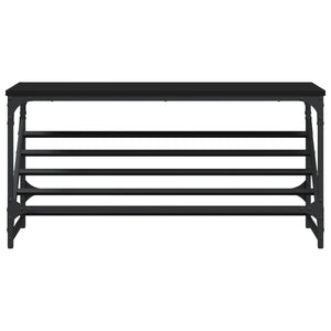 Schuhregal Schwarz 90x30x45 cm