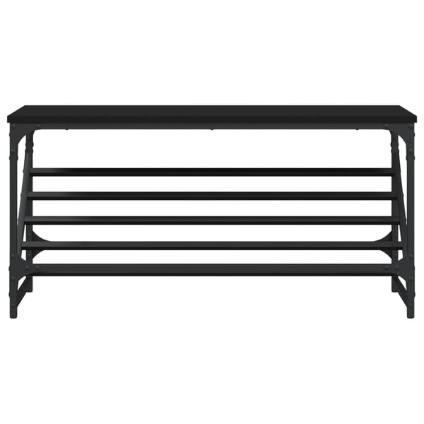 Schuhregal Schwarz 90x30x45 cm