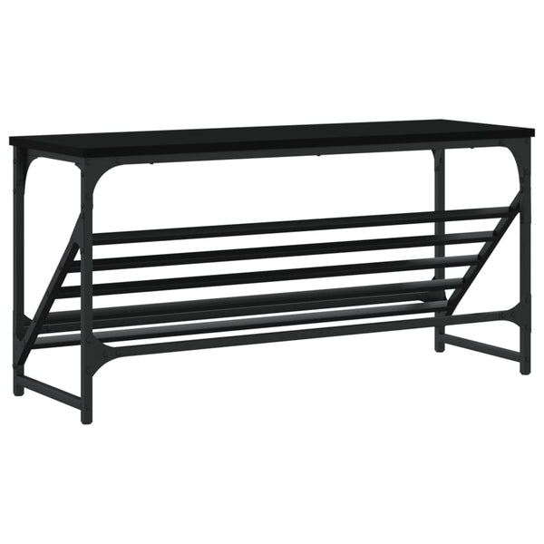 Schuhregal Schwarz 90x30x45 cm