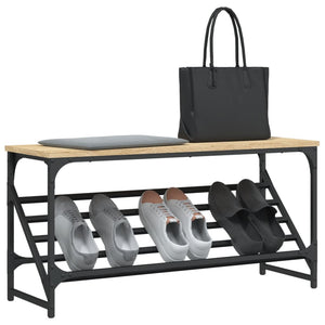 Schuhregal Sonoma-Eiche 90 cm