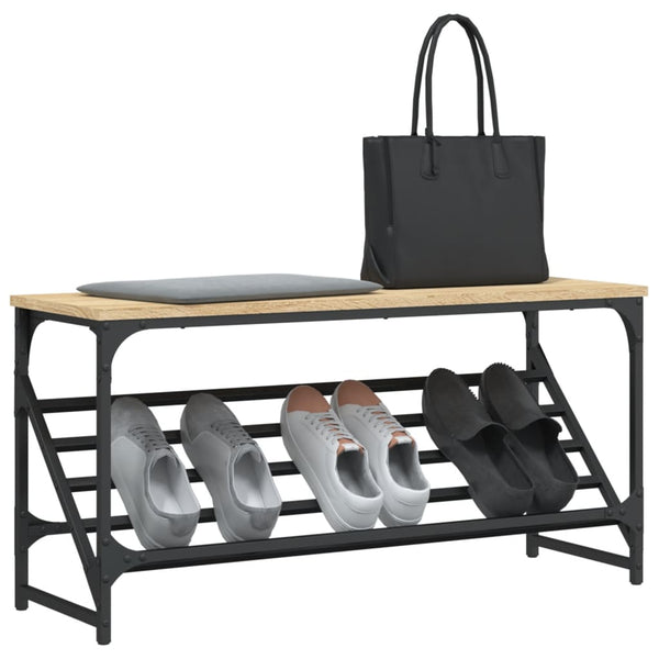 Schuhregal Sonoma-Eiche 90 cm