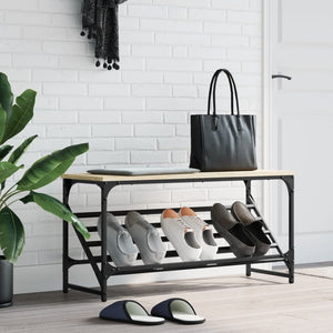 Schuhregal Sonoma-Eiche 90 cm