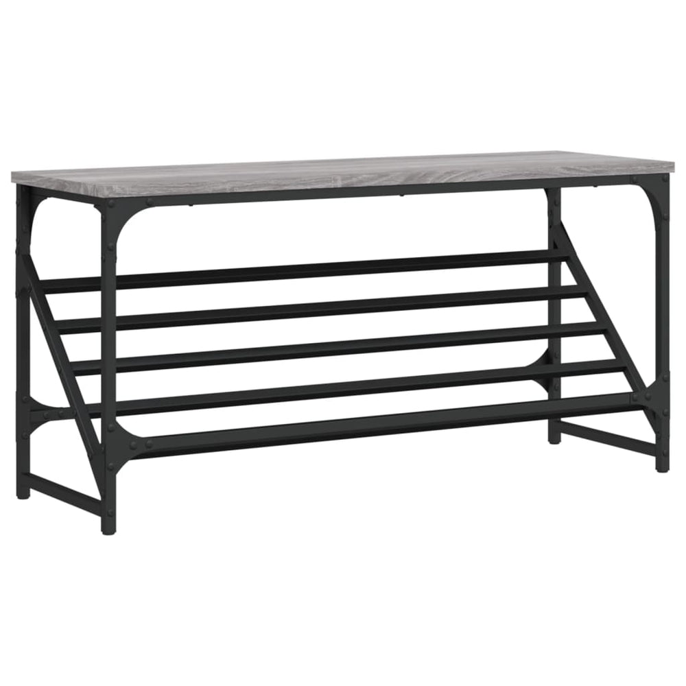 vidaXL Étagère à chaussures gris Sonoma 90x30x45 cm bois d'ingénierie