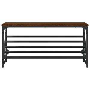 Schuhregal Braun Eichenoptik 90 cm