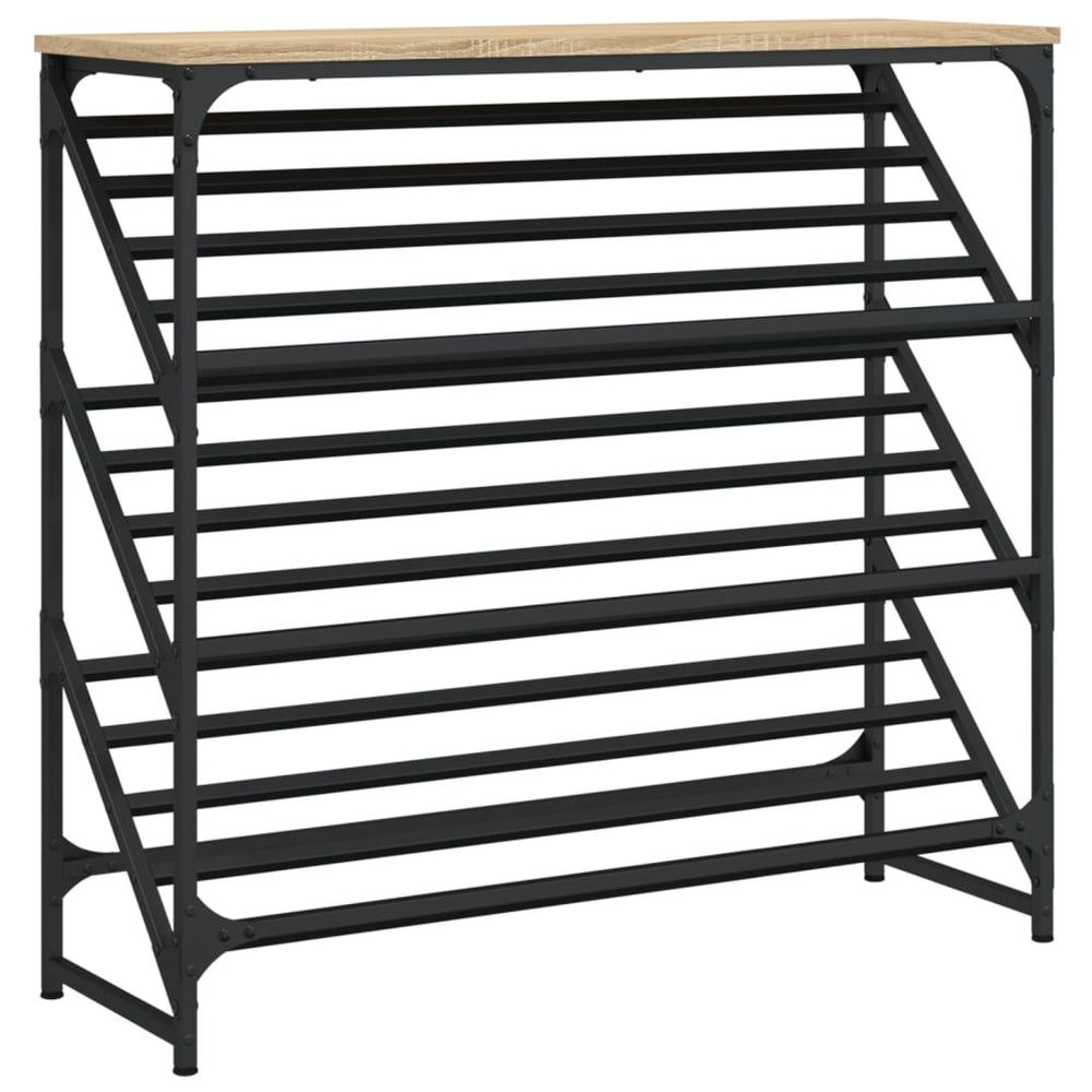 vidaXL Meuble à chaussures chêne Sonoma 90x30x85 cm Bois d'ingénierie