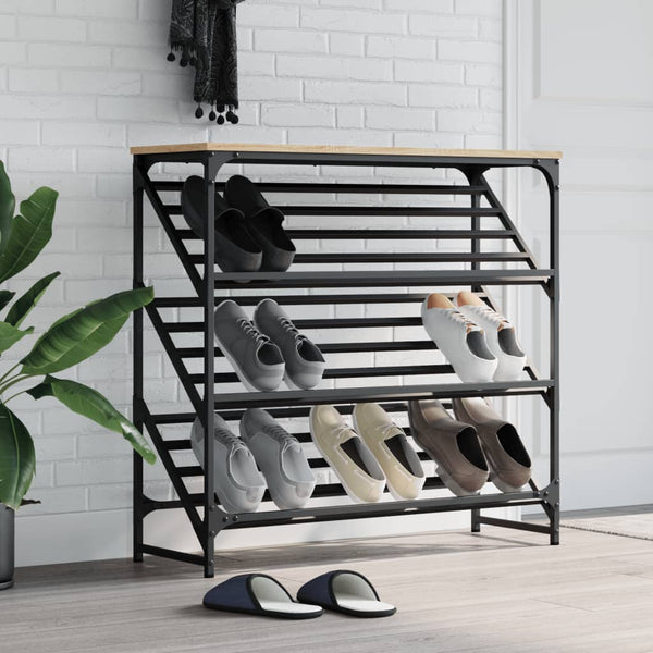 Schuhregal Sonoma Eiche 90 cm
