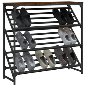 Schuhregal Braun Eichen-Optik 90 cm