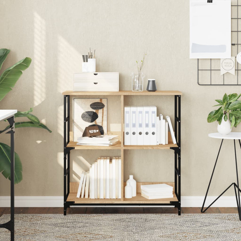 vidaXL Bibliothèque chêne sonoma 78,5x33x82 cm bois d'ingénierie
