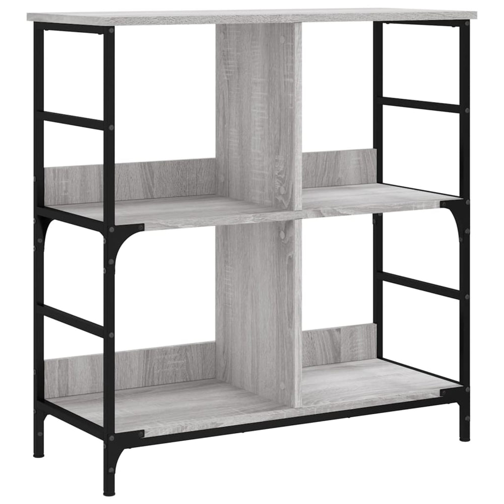 vidaXL Bibliothèque gris Sonoma 78,5x33x82 cm Bois d'ingénierie