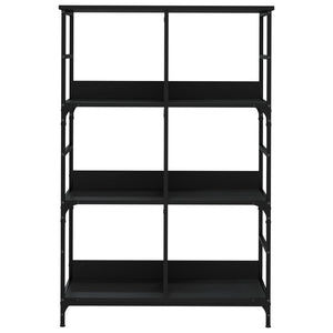 Schwarzes Bücherregal 78,5x33x117,5 cm