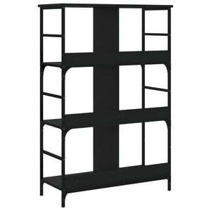 Schwarzes Bücherregal 78,5x33x117,5 cm