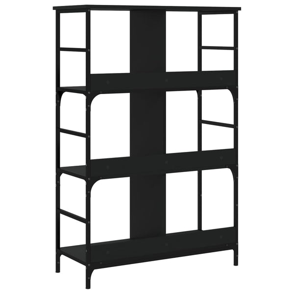 Schwarzes Bücherregal 78,5x33x117,5 cm