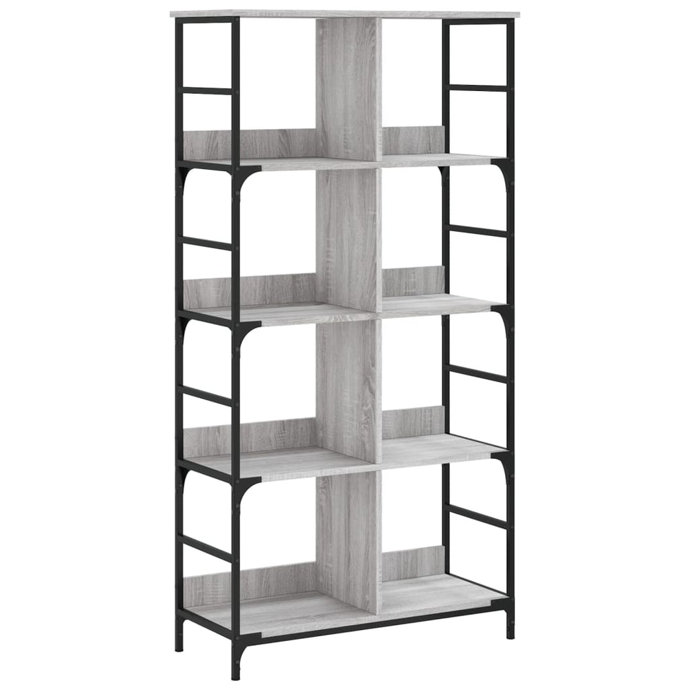 vidaXL Bibliothèque gris sonoma 78,5x33x153 cm Bois d'ingénierie