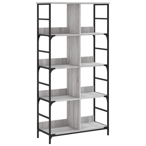 Bücherregal Grau Sonoma 78,5x33x153 cm