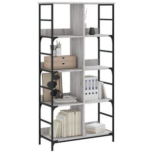 Bücherregal Grau Sonoma 78,5x33x153 cm