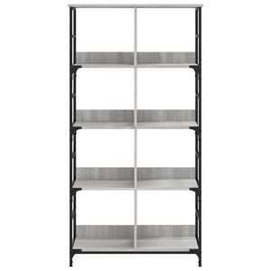 Bücherregal Grau Sonoma 78,5x33x153 cm