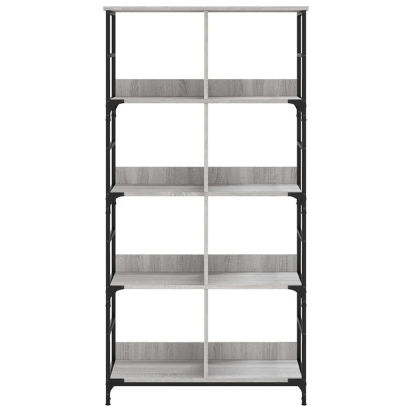 Bücherregal Grau Sonoma 78,5x33x153 cm