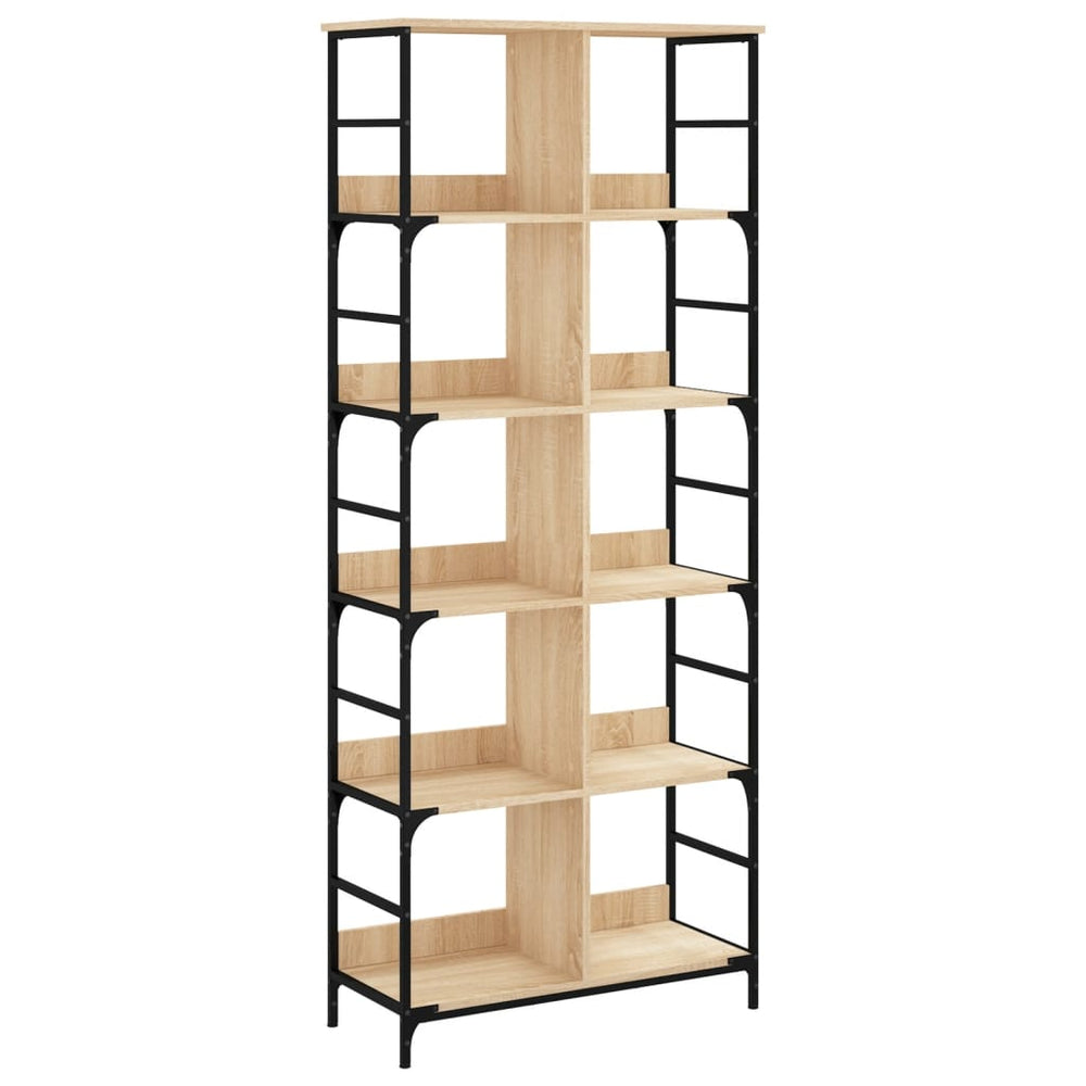 vidaXL Bibliothèque chêne sonoma 78,5x33x188,5 cm bois d'ingénierie