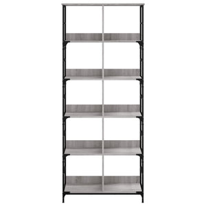 Bücherregal Grau Sonoma 188,5 cm Hoch