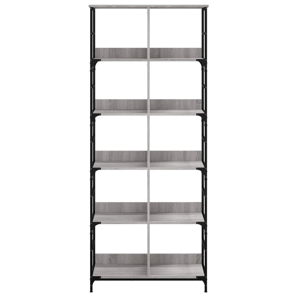 Bücherregal Grau Sonoma 188,5 cm Hoch