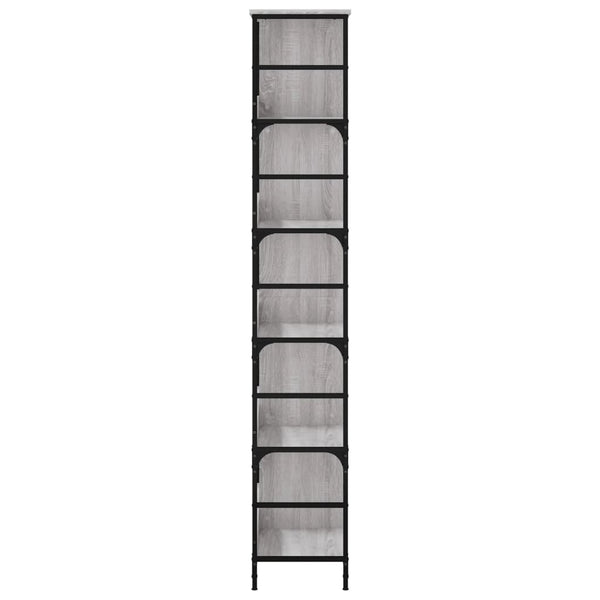 Bücherregal Grau Sonoma 188,5 cm Hoch
