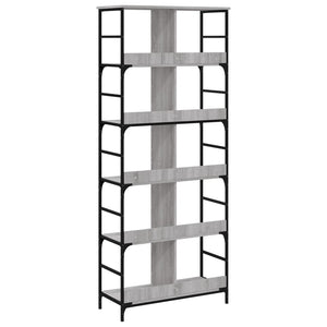 Bücherregal Grau Sonoma 188,5 cm Hoch