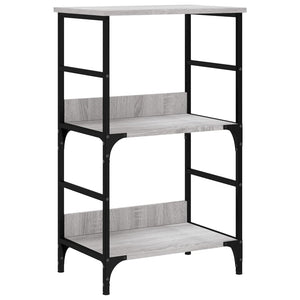 Bücherregal Grau Sonoma 50x82 cm