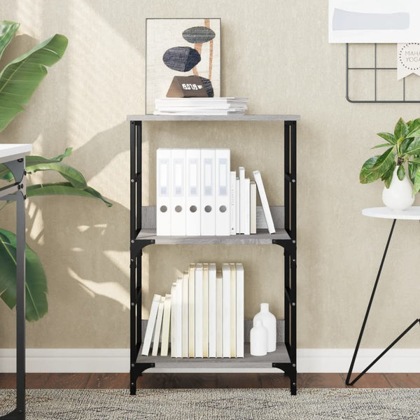Bücherregal Grau Sonoma 50x82 cm