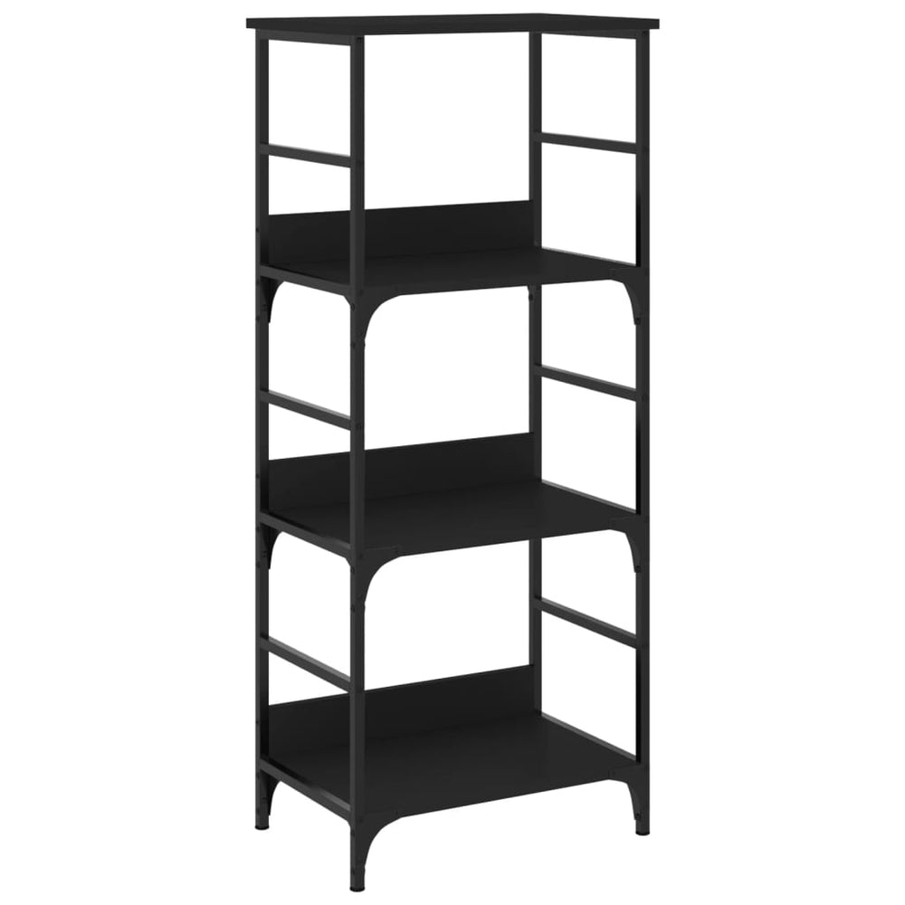vidaXL Bibliothèque noire 50x33x117,5 cm en bois d'ingénierie