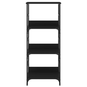 Schwarzes Bücherregal 50x33x117,5 cm