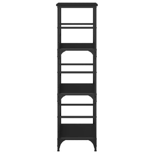 Schwarzes Bücherregal 50x33x117,5 cm