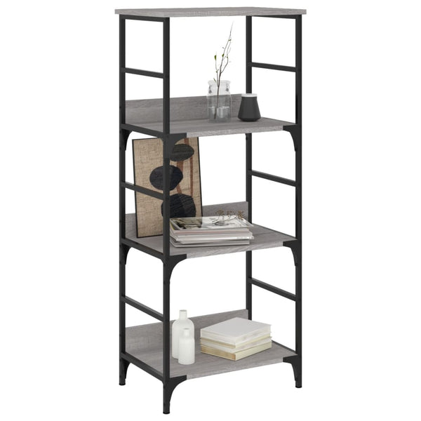 Bücherregal Grau Sonoma 50x33x117,5 cm