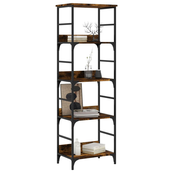 Bücherregal Räuchereiche 153 cm hoch