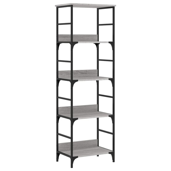 Bücherregal Grau Sonoma 50x33x153 cm