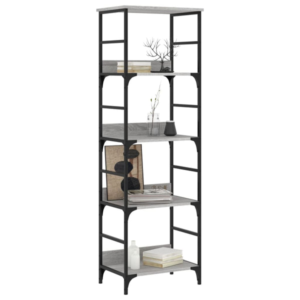 Bücherregal Grau Sonoma 50x33x153 cm