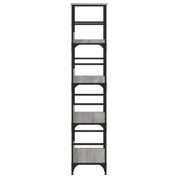 Bücherregal Grau Sonoma 50x33x153 cm