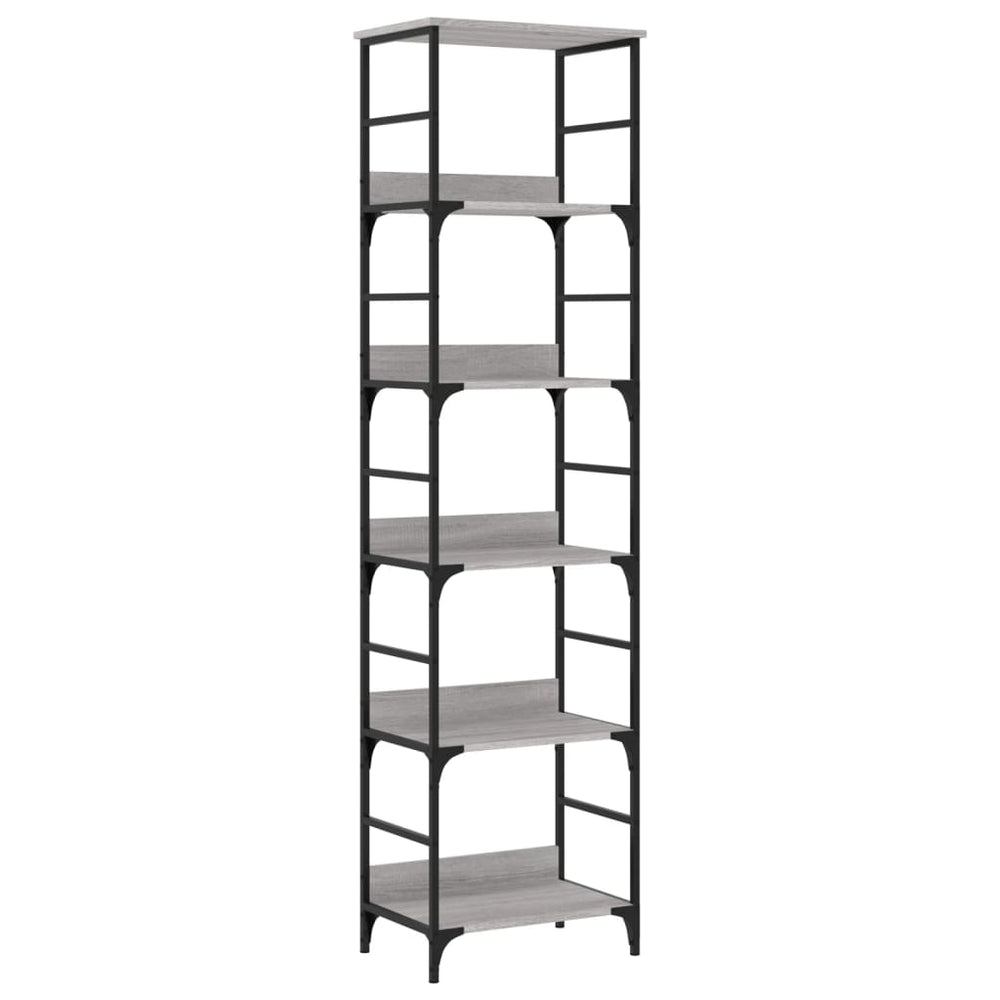 vidaXL Bibliothèque gris Sonoma 50x33x188,5 cm bois d'ingénierie