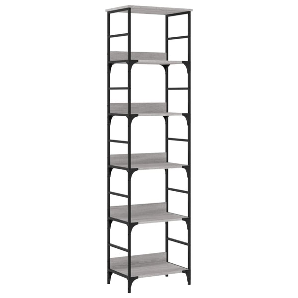 Bücherregal Grau Sonoma 50x33x188,5 cm