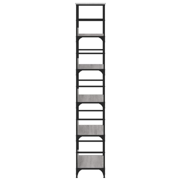 Bücherregal Grau Sonoma 50x33x188,5 cm
