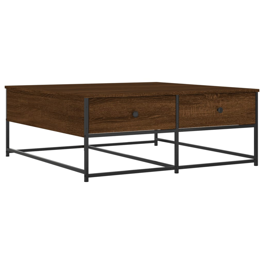 vidaXL Coffee Table Brown Oak-look 100x99x40 cm Engineered Wood