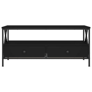 Schwarzer Couchtisch 100x51 cm