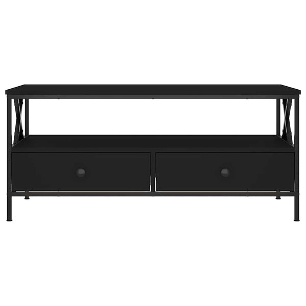 Schwarzer Couchtisch 100x51 cm