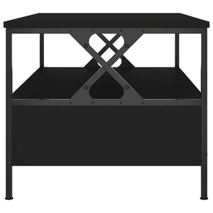 Schwarzer Couchtisch 100x51 cm