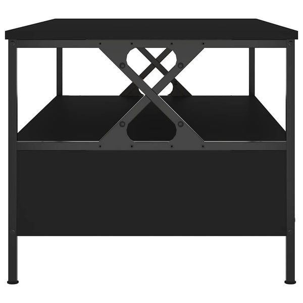 Schwarzer Couchtisch 100x51 cm