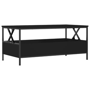 Schwarzer Couchtisch 100x51 cm