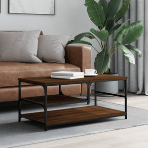 Couchtisch Braun Eichen-Optik 90x49 cm